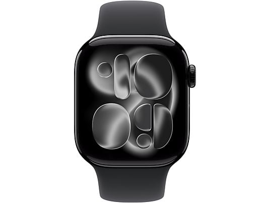 APPLE Watch Series 11 GPS - 42 mm Aluminium Case - Black Sport Band S/M Smartwatch Jet Black
